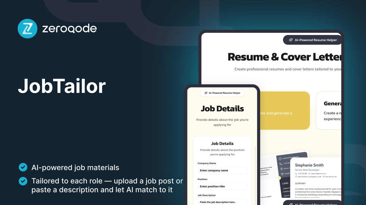JobTailor screenshot